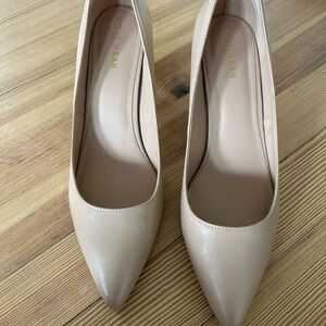 Cole Haan Tan Pointed-Toe Heels Sleek Design size 9 worn once!